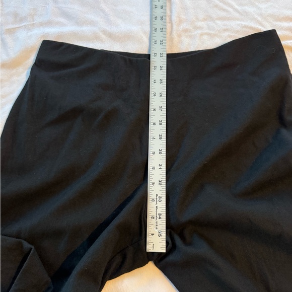 Eileen Fisher Pants Womens Large Black Boiled Wool Side Zip Wide Leg Classic - Picture 11 of 12